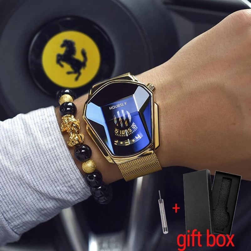 Luxury HOURSLY Men's Wrist Watch