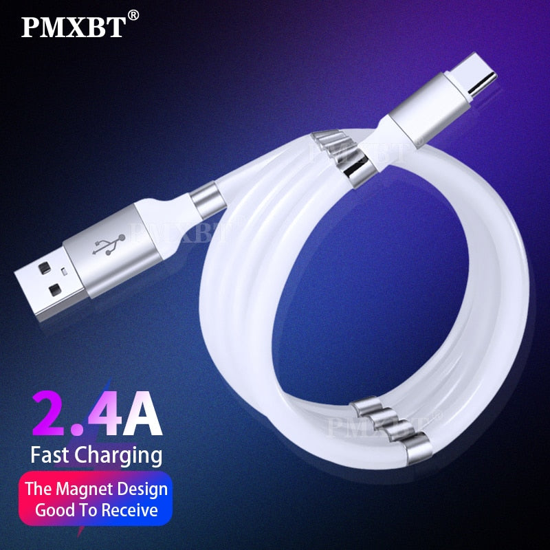 Type-C Cable Wire - USB Fast Charging - Portable - Magnet Charger