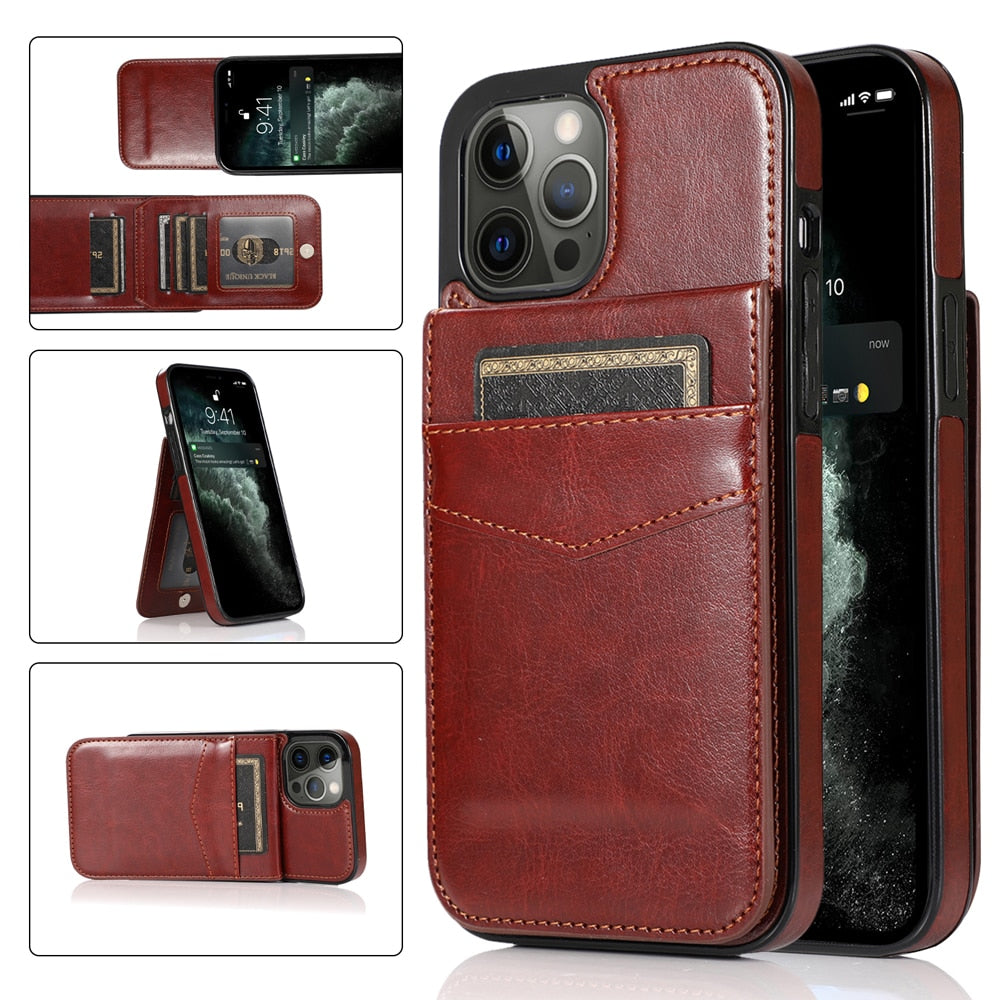 Vertical Flip Protective Leather Case with Card Slot